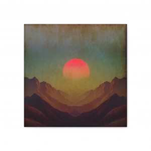 Pink Sun on Canvas